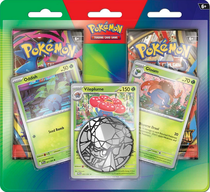 Pokémon 2-Pack Blister (Oddish, Gloom & Vileplume)