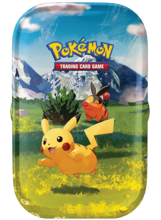 A single Ascended Heroes mini tin