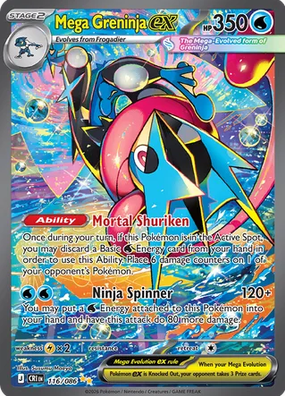 Pokémon Chaos Rising Mega Greninja ex chase card example