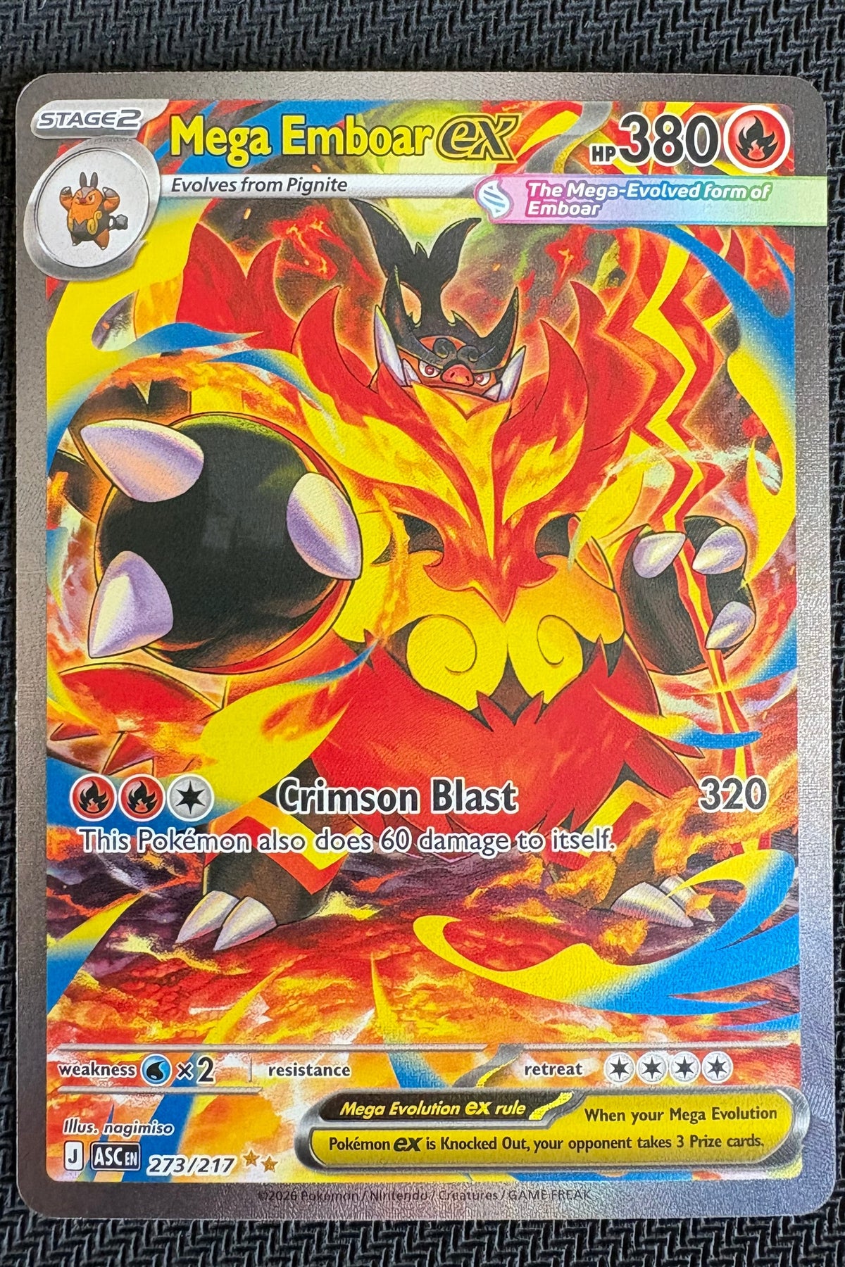 Mega Emboar ex - 273 - NM